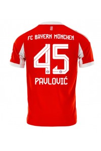 Bayern Munich Aleksandar Pavlovic #45 Fotballdrakt Hjemme Klær 2025-26 Korte ermer